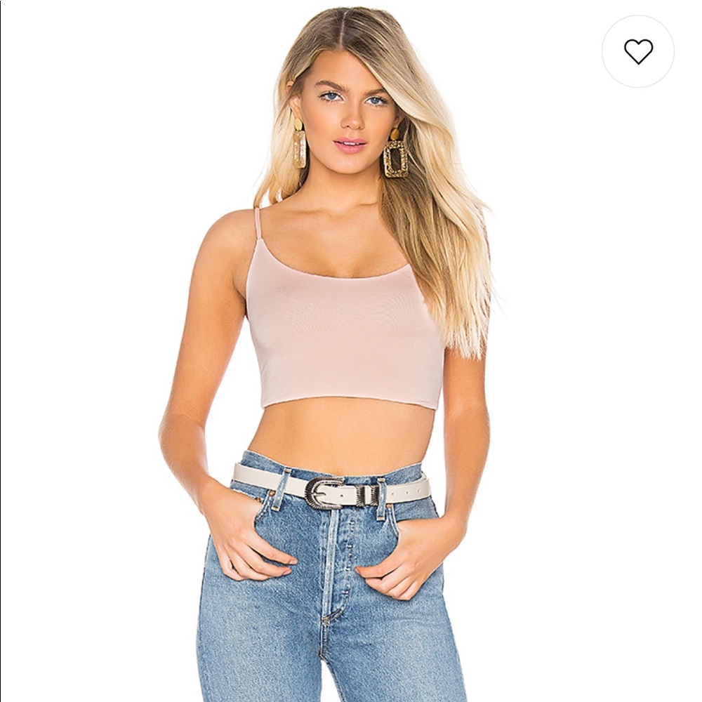 Revolve Pink Crop Top